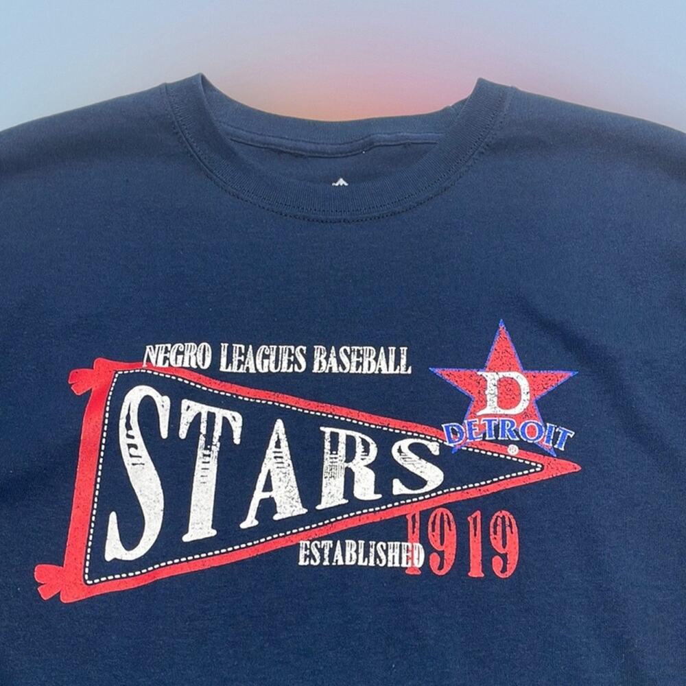 NEGRO LEAGUE BASEBALL DETROIT STARS Men’s Medium T-Shirt